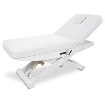 Łóżko Kosmetyczne Luna X Plus Pure VibeSound Z Podgrzewaniem - Białe -Łóżka kosmetyczne- 